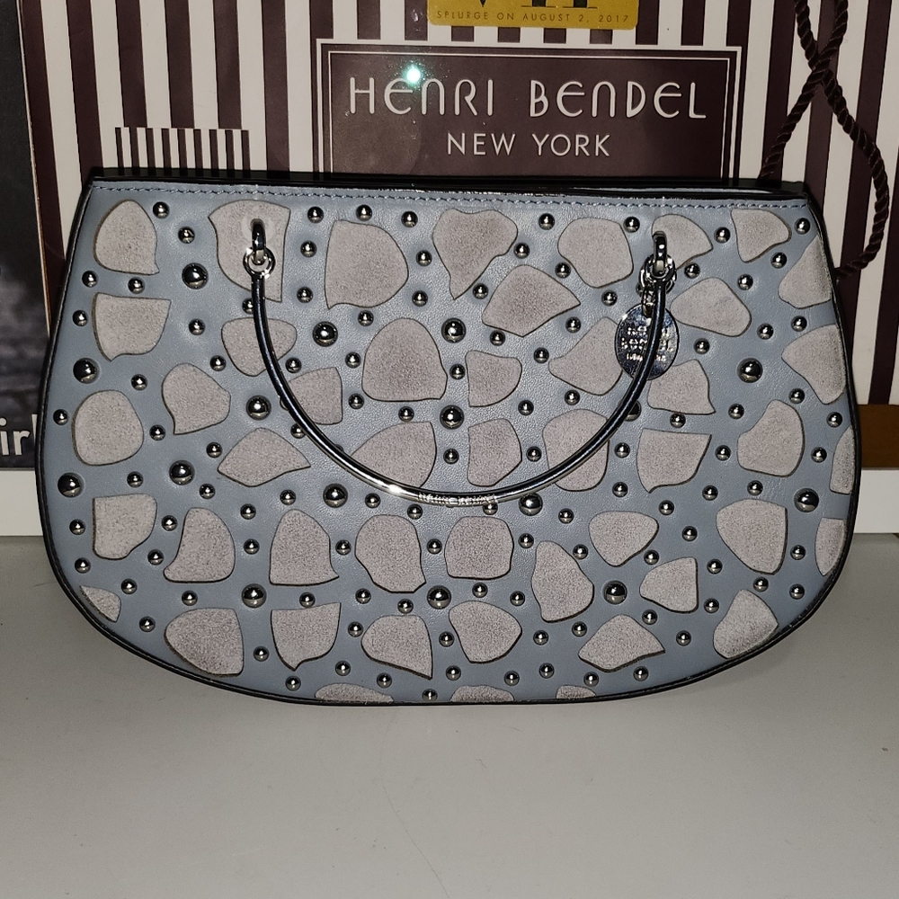 Henri Bendel Jeweled Half Moon Crescent Bag